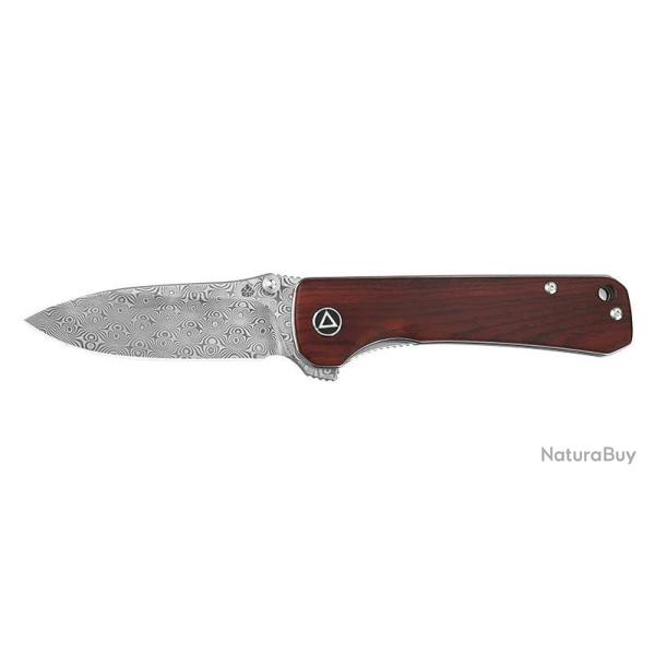 Couteau pliant QSP Hawk 131B2 acier Damas lame 82 mm lame drop - Autre