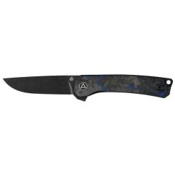Couteau pliant QSP Osprey acier 14C28N lame 82 mm lame drop - Noir et bleu