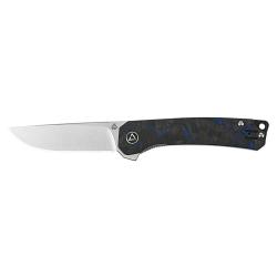Couteau pliant QSP Osprey shredded acier 14C28N lame 82 mm - Gris et bleu