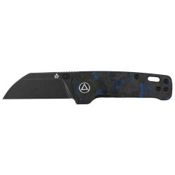 Couteau pliant QSP Penguin Mini acier 14C28N lame 58 mm - Noir et bleu