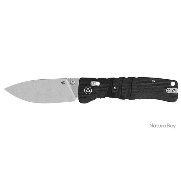 Couteau pliant QSP Ripley acier 14C28N lame 88 mm lame drop - Noir