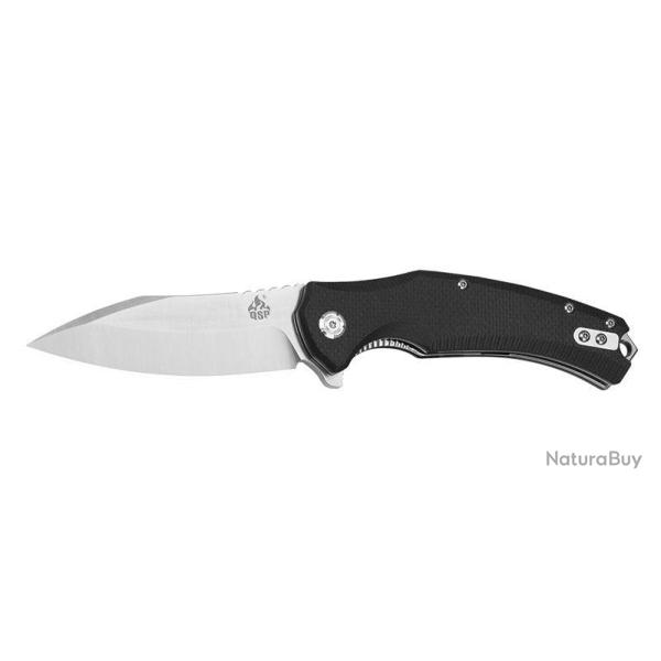 Couteau pliant QSP Snipe acier D2 lame 91 mm lame clip point - Noir