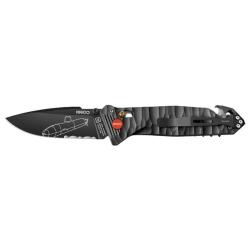 Couteau pliant TB Outdoor CAC Mixte Marine Nationale 400ans Fost - Noir