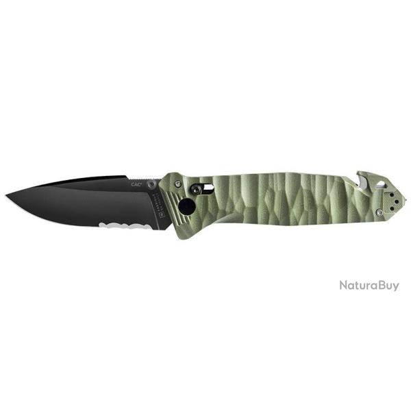 Couteau pliant TB Outdoor CAC Mixte Toxifi� - 4 fonctions - Kaki