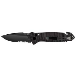 Couteau pliant TB Outdoor CAC Mixte Toxifi&eacute; - 4 fonctions - Noir