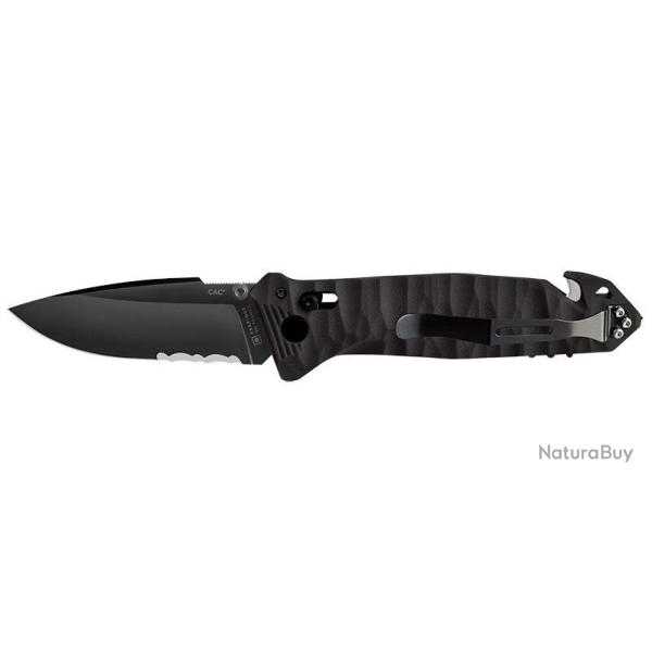 Couteau pliant TB Outdoor CAC Mixte Toxifi� - 4 fonctions - Noir