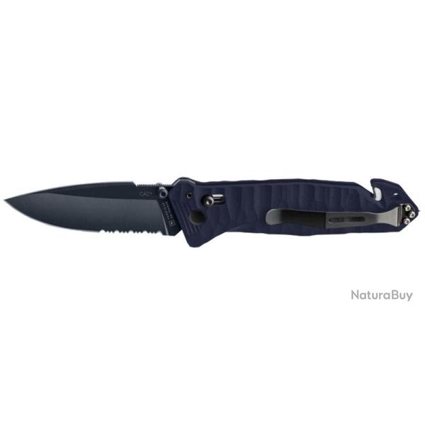 Couteau pliant TB Outdoor CAC S200 - 3 fonctions - Bleu
