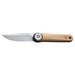 Couteau pliant TB Outdoor Suricate acier X46Cr13 lame 80 mm - Bois naturel