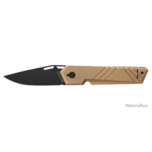 Couteau pliant TB Outdoor Unboxer acier Nitrox lame 72 mm - Tan