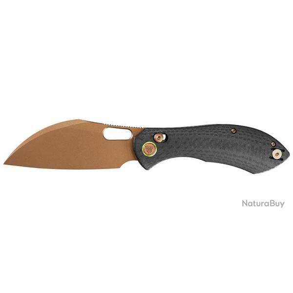 Couteau pliant Trivisa Batwing-CG/S acier 14C28N lame 76 mm - Noir