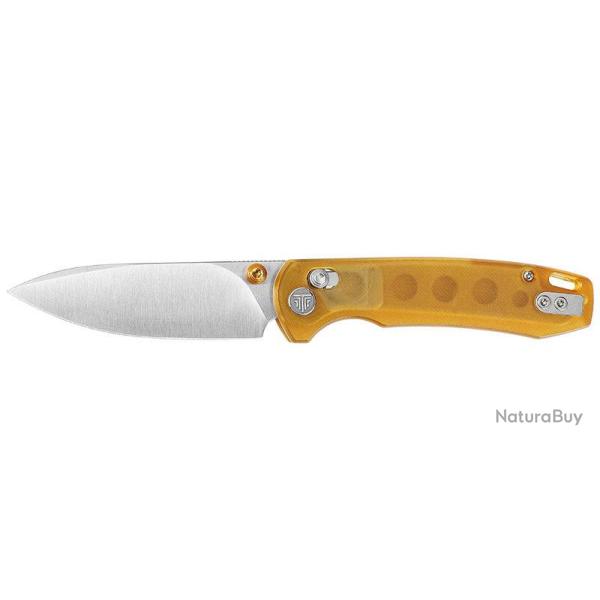 Couteau pliant Trivisa Dragonfly-B acier 14C28N lame 76 mm - Jaune