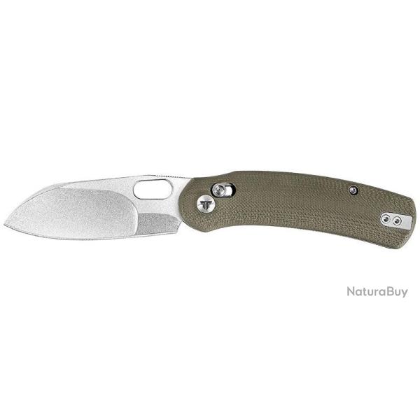 Couteau pliant Trivisa Lamb-03G acier N690 lame 77 mm - Vert