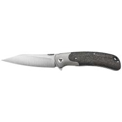 Couteau pliant Trivisa UMa-05 acier S35VN lame 92 mm fil lisse - Carbone
