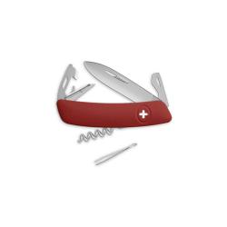 Couteau suisse Swiza D03 Allmatt plaquettes synth&eacute;tiques - Rouge