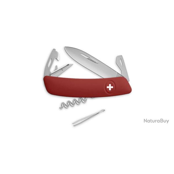 Couteau suisse Swiza D03 Allmatt plaquettes synth�tiques - Rouge