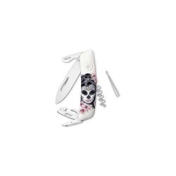 Couteau suisse Swiza D03 Senorita 6 outils lame 75 mm - Blanc