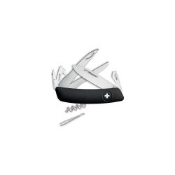Couteau suisse Swiza D07 Scissors 8 outils ciseaux 75 mm - Noir