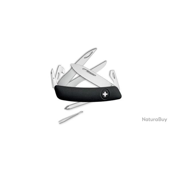 Couteau suisse Swiza D08 Scissors 7 outils ciseaux - Noir