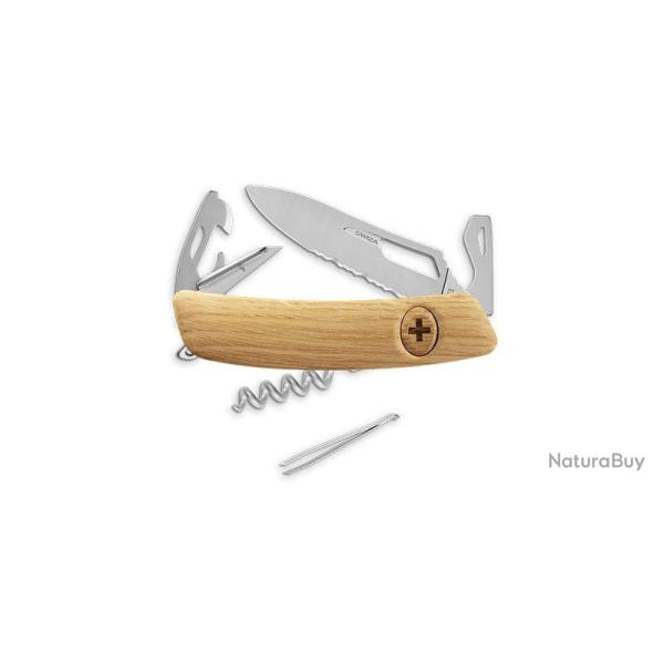 Couteau suisse Swiza SH03 Allmatt bois ouverture une main - Ch�ne