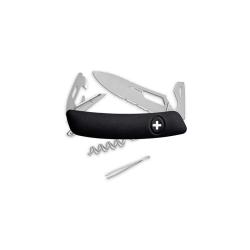 Couteau suisse Swiza SH03 Allmatt synth&eacute;tique ouverture - Noir
