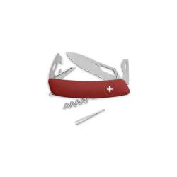 Couteau suisse Swiza SH03 Allmatt synth&eacute;tique ouverture - Rouge