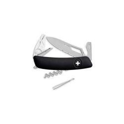 Couteau suisse Swiza SH03 tire-tique Allmatt synth&eacute;tique - Noir