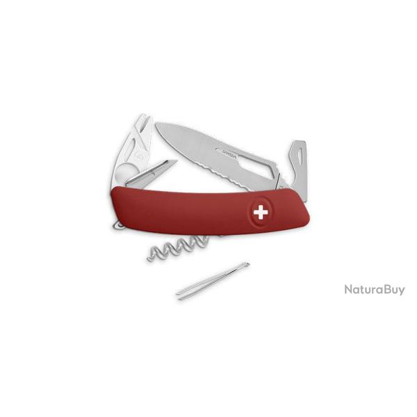 Couteau suisse Swiza SH03 tire-tique Allmatt synth�tique - Rouge