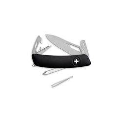 Couteau suisse Swiza SH04 Allmatt ouverture une main tournevis - Noir
