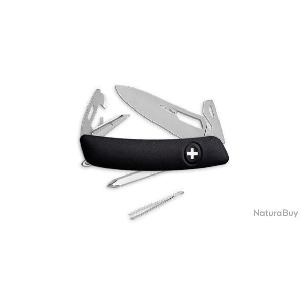 Couteau suisse Swiza SH04 Allmatt ouverture une main tournevis - Noir