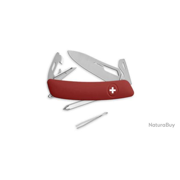 Couteau suisse Swiza SH04 Allmatt ouverture une main tournevis - Rouge
