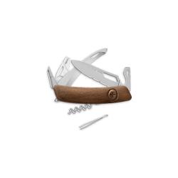 Couteau suisse Swiza SH05 Hunter tire-tique plaquettes noyer - Noyer