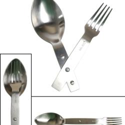 Couvert pliant Mil-Tec en acier inoxydable fourchette - Autre