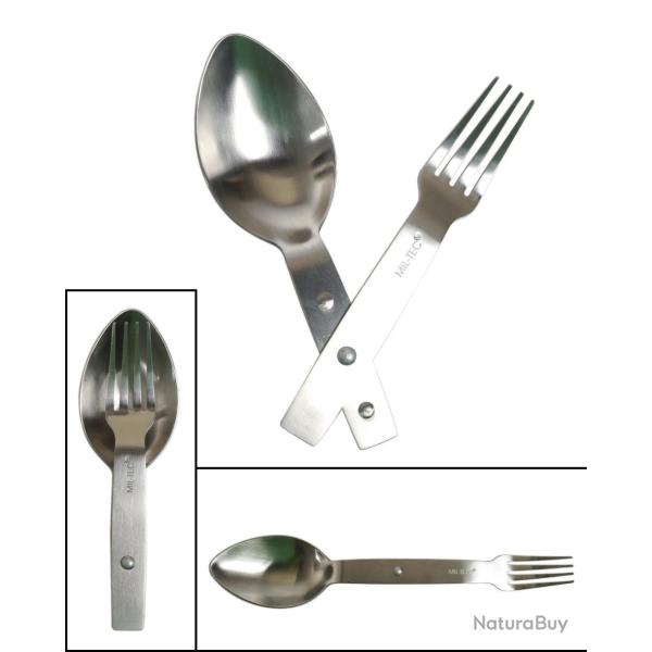 Couvert pliant Mil-Tec en acier inoxydable fourchette - Autre