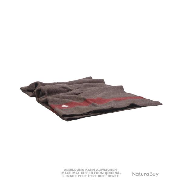 Couverture en laine de l'arm�e suisse 200 x 140 cm - Marron