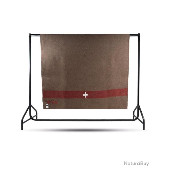 Couverture type suisse Mil-Tec 200 x 140 cm en laine m�lang�e - Marron