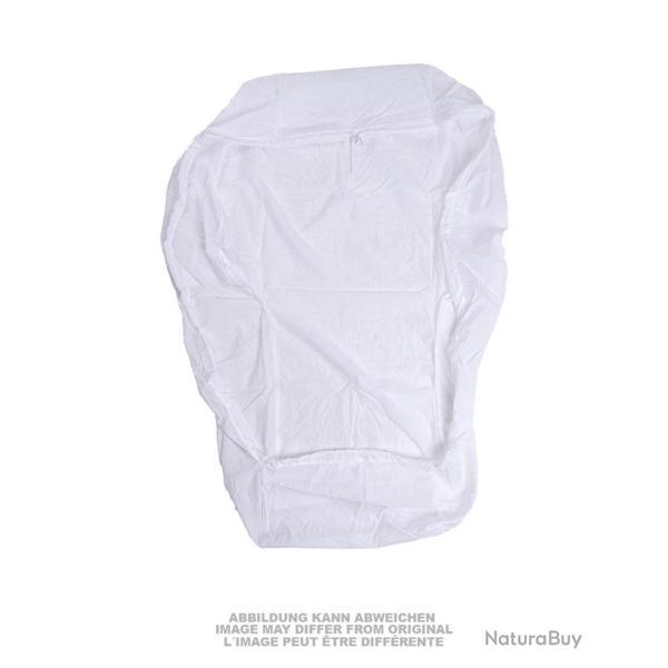 Couvre-sac Mil-Tec 35 litres en polyamide 65 x 100 cm � cordon - Blanc