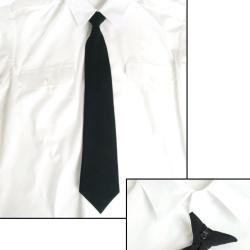 Cravate de service Mil-Tec SEC en polyester avec pince - Noir