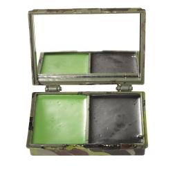 Cr&egrave;me de camouflage Mil-Tec deux teintes 26 ml en bo&icirc;tier - Woodland