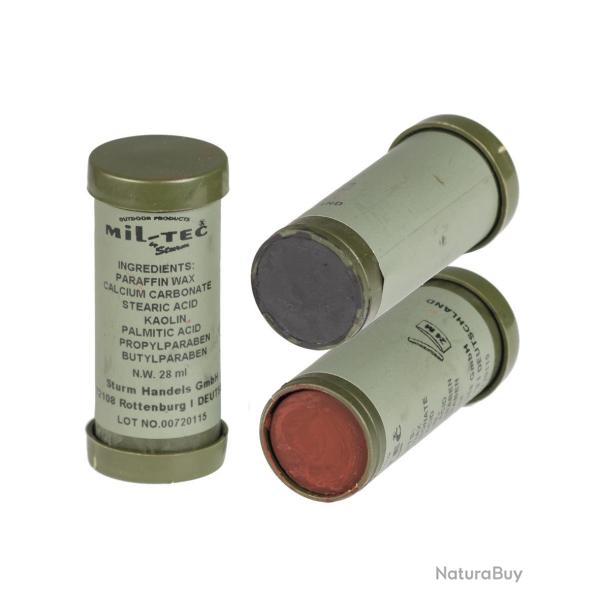 Cr�me de camouflage Mil-Tec en b�ton compact 28 ml - Marron