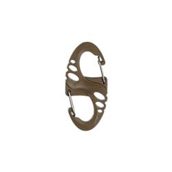 Crochets en S tactiques Mil-Tec en polyoxym&eacute;thyl&egrave;ne 4,9 cm - Coyote