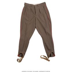 Culotte de botte en drap type sovi&eacute;tique d'occasion, lot de 2 - Marron