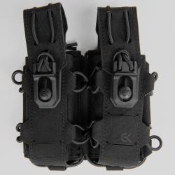 Double porte-chargeur 9 mm GK Dutycall c&ocirc;te &agrave; c&ocirc;te sur platine - Noir