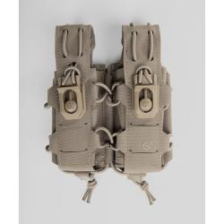 Double porte-chargeur 9 mm GK Dutycall c&ocirc;te &agrave; c&ocirc;te sur platine - Coyote