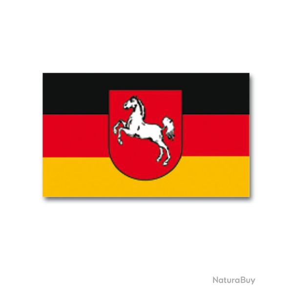 Drapeau du Land de Basse-Saxe Mil-Tec en polyester 90 x 150 cm - Autre