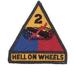 Ecusson 2nd Armored Division Hell on Wheels Mil-Tec en textile - Autre