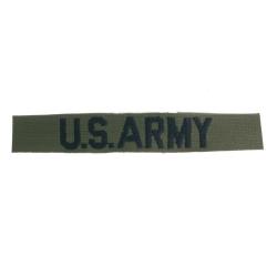 Ecusson bandeau lettr&eacute; US Army Mil-Tec en textile - Vert olive