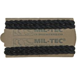 &Eacute;lastiques de pantalon type US Mil-Tec en polyester &agrave; crochets - Noir