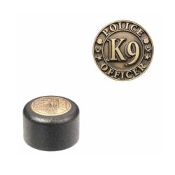 Embout de b&acirc;ton ASP Logo End Cap insigne K9 en acier alli&eacute; - Autre