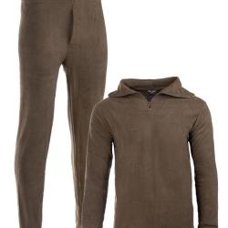 Ensemble sous-couche thermor&eacute;gulatrice Mil-Tec Thermofleece - Vert olive / 3XL
