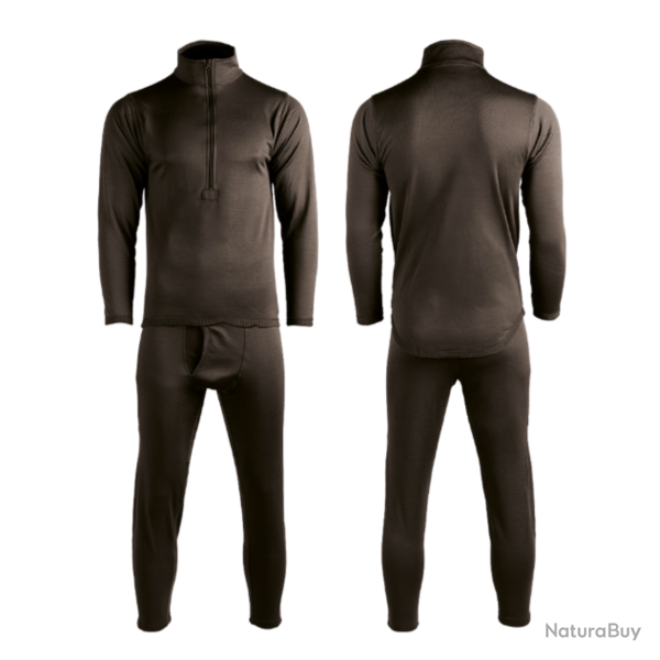 Ensemble thermique Mil-Tec TEESAR Thermofleece Gen III ECWCS - Noir / M